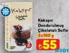 KEKSPIR DONDURULMUŞ ÇİKOLATALI SUFLE 2X100 G fiyat ve kampanya bilgisi